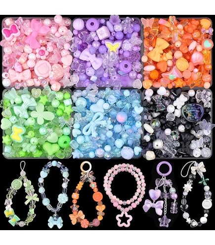 160 G Bunte Acrylperlen Set – Mit Herz, Schmetterling & Runden Perlen Für Armbänder, Schmuck & DIY-Projekte