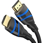 KabelDirekt &ndash; 10K & 8K HDMI 2.1 Kablosu &ndash; 1,5m, Siyah-Mavi, sertifikalı | HDMI 2.1b &ndash; Ultra Y&uuml;ksek Hız Kablosu PC, PS5, Xbox,