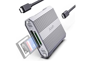 Alxum Lettore di Schede 10Gbps con Doppio Slot, CFexpress Tipo B e SD4.0, USB 3.2 Gen 2, Compatibile con Windows/Mac/Linux/Android