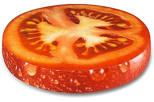 SANDINI Cojín Madera, Frutas, Verduras - Decoración para hogar y jardín - 38 x 6 cm