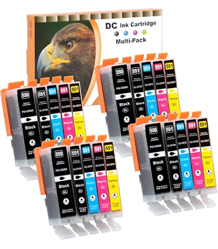 36 tinta Canon PGI550/CLI551XL MG6350 MG7150 MG7550 IP8750 (con GRIS