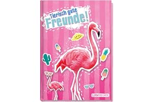 ‎HÄFFT Freundebuch Schule für Mädchen [Flamingo] Hardcover Poesiealbum schmal, liebevoll und witzig gestaltet - von Lernfreunde by Häfft | nachhaltig & klimaneutral
