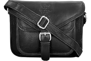 J. Wilson London Designer Genuine Real Distressed Vintage Leather Handmade Women Crossover Shoulder Messenger Bag Handbag