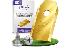 Filzada® 30x Titanblad Passar till Husqvarna, Gardena Robotgräsklippare