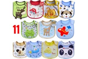 SLOSH 11 Bavaglino Neonato Impermeabile Bavaglini Dentizione Pappa