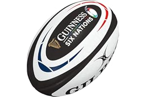 Gilbert Guinness Six Nations - Balón de rugby (réplica, tamaño 5)