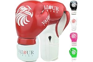 Valour Strike Boxing Gloves for Men Women Ladies | Set Ounce 16oz 14oz 12oz 10oz 8oz For Pro Sparring Kickboxing MMA Muay Thai or Boxercise Training Workout