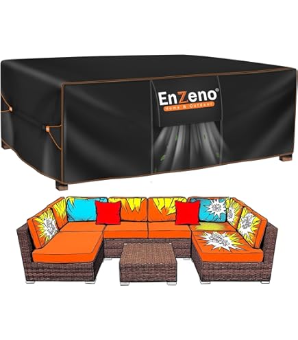 Kovshuiwe 270x180x89cm Housses de Meubles de Jardin, Housse Salon de