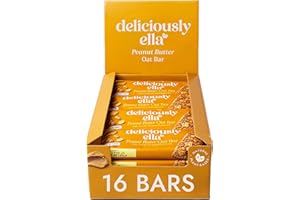 Deliciously Ella - Peanut Butter Oat Bar, Gluten-Free, Vegan Friendly, Healthy Snack, 50g (16 bars)…