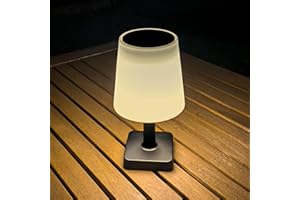 ‎INSPINOVIA INSPINOVIA Solar Table Lamp, Compact Outdoor Table Lamp with On/Off Switch for Garden, Balcony or Patio, Burning Time Approx. 6-8 Hours