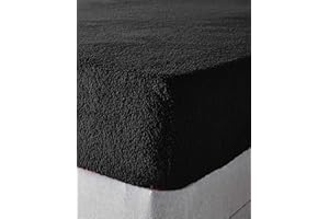 VALUE COMFORT HOME Super Soft TEDDY BEAR Fur Sherpa Fleece Winter Warm Fitted Sheet Bedding Bed Linen | Choice of 11 Colours Single Black