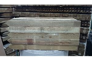 F&G Supplies 10 x 60cm (2ft) tall x 40mm very strong square garden tree stakes or site markers - HC4 pressure treated