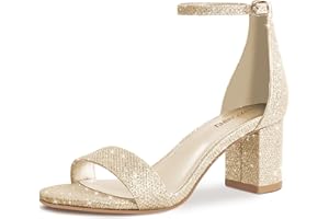 PIZZ ANNU Sandalen Damen mit Absatz Bequem Sandaletten Sommer Elegant Sommerschuhe Klassische Blockabsatz Schuhe EU 36-42 Schmal