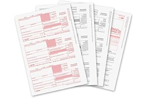 ONGULS 1099 NEC Forms 2021, 1099 NEC Laser Forms IRS Approved Designed for QuickBooks and Accounting Software 2021, 4 Part Tax Forms Kit, 25 Vendor Kit – Total 38 (108) Forms