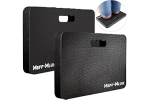 Meff-Mluk 2 Pack Kneeling Pad, Garden kneeling Pad, Comfortable Knee Pad Cushion, Foam Kneeler Mat, Knee pads for Gardening, Outdoor, Work, Yoga, Bath and More（43 x 28cm）