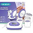 Lansinoh - 2-in-1 Double Electric Breast Pump - Mains or Battery Operated