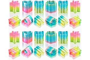 Gxhong Spirale Arcobaleno,24pcs Mini Molla Arcobaleno Rainbow Spirali Molla Arcobaleno Giocattolo Rainbow Spring Spirale,Utilizzato per Feste per Bambini,Giocattoli Educativi,Polimorfico