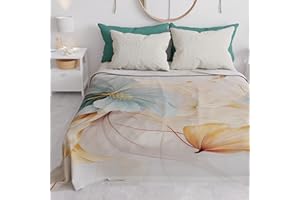 PETTI Artigiani Italiani - Copriletto Matrimoniale Primavera Estate, Coperta Leggera Matrimoniale, Lenzuola Copriletto, Marble Flower 100% Made in Italy