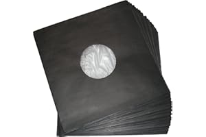 LP Schallplatten Innenhüllen mit Fütterung Deluxe schwarz Protected (100 Stück)