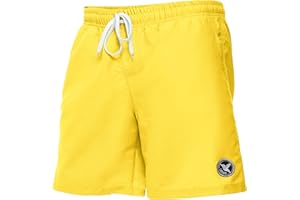 Ladeheid Short de Bain Homme, Séchage Rapide avec Filet Intérieur, Maillot de Bain Homme Piscine, Poches Latérales et Arrière, Ceinture Élastique avec Cordon Ajustable LA40-129