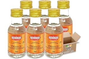 Flavouring Essence For 28ml | Pack Of 3 - Pack Of 6 - Pack Of 12 | For Cakes, Cookies, Boiled Sweets, Creams Grocery King (Orange Essence 28ml - Pack Of 6)