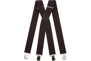 Olata Bretelles Hommes Large avec Design en X Robuste et Sangles Extra Larges – 5 cm