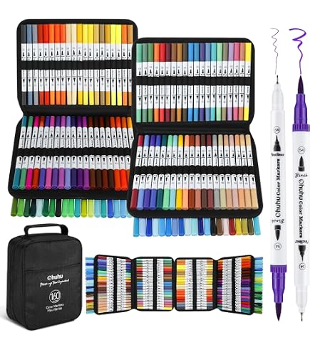 Carnet Dessin Ohuhu A4 Double Face - 120 Pages 150g/m² Résistant Aux Traversées, Spirale