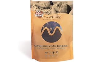 Meditts - Mix de Frutos Secos y Deshidratados 200 gr | TIC-TAC | Pasas, Piña, Arándano, Pecana y Nuez en Grano | Snack Saludable y Nutritivo | Fuente de Fibra y Energía Natural