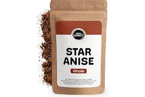 Spicy Welt Hela Stjärnanis (100g) – Stjärnanisfrön för Chai, Te, Buljong, Kompott, Marinader, Grönsaker och Asiatisk Mat