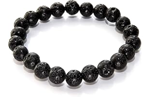 SIMPLÍ BASIC Natural Healing Crystal Gemstone Bracelet 8mm Beads, Womens & Mens, Beaded Bracelet Jewellery, Valentines,Birthday,Christmas Gift for Her and Him