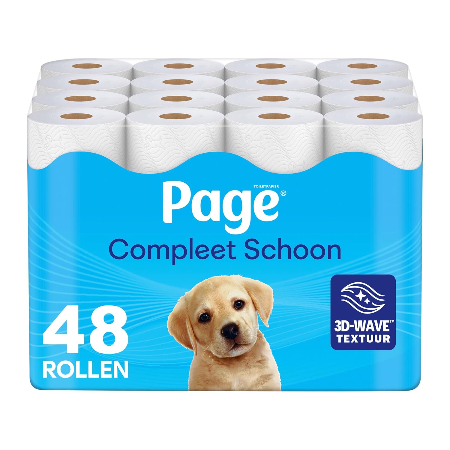 Page toiletpapier - Compleet Schoon wc papier - 48 rollen - met een vleugje katoen - Zacht en sterk - FSC Gecertificeerd - 3D Wave™-textuur -Voordeelverpakking toiletpapier