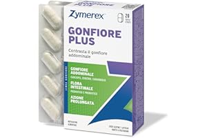 Zymerex GONFIORE PLUS 20 Compresse | Integratore alimentare | Probiotici e prebiotici | Gonfiore addominale | Equilibrio flora intestinale | Senza glutine e lattosio