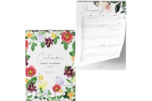 Calendar 2024 Seasonal Wall Calendar - Monthly 2024 Calander in A4 Portrait Format - Family Planner 2024 - Premium Annual Calendar for Easy and Efficient Planning from Milula Studios