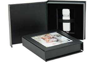Elegantdisk Elegantdisk USB-Box für Hochzeiten mit Bildfenster. Weiß, Schwarz, Perlweiß, Gold, Silber.