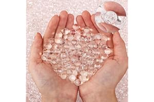 MAAK 50000 Plus Pcs Clear Water Beads Balls Biodegradable Balls,Transparent Water Gel Jelly Balls Floating Pearls, Floating Candle Making, Wedding Centerpiece Arrangement