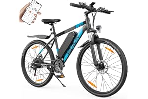 VARUN E-Bike 24"/26"/27,5" E-Mountain Bike con rimovibile batteria 250W e Shimano a 21 marce, bicicletta elettrica conforme allo StVZO, resistenza 55-100 km