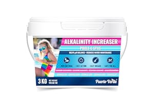 Puerto Verde • Correcteur Alcalinité pour Piscine 3 Kg. Augmente l'Alcalinité Totale (TAC) et Corrige Le pH. Action Rapide et Efficace. Format Poudre Sûr pour Toute la Famille. Production Européenne.