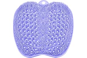 BESKAR Brosse Pieds Douche avec Ventouses Antidérapantes, Foot Spa Brosse pour Nettoyer et Exfolier les Pieds, pas de Flexion, pied Acupuncture Mat pour Détendre Les Pieds