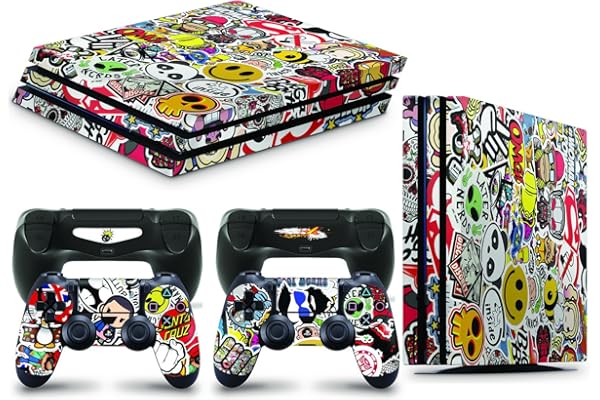 giZmoZ n gadgetZ Calcomanía de Vinilo para Consola PS4 Pro + 2 Fundas para Controlador