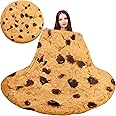 Abaysto Cookie Blanket for Adult and Kids, Soft and Comfortable Flannel Round Novelty Food Blanket for Bedding, Giant Food Blanket Gifts for Crib, Sofa, Outdoors 150CM