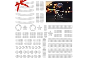 JIASHA Autocollants Reflecteurs,Ruban Adhésif Réfléchissant Paquet Sécurité Réfléchissant Auto-adhésives Avertissement Bande,Sécurité à marquer de Visibilité Nocturne