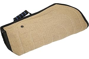 Morezi Dog Bite Sleeve Training Protection, Heavy Duty Jute Durable, Fit Pit Bull German Shepherd Mastiff, Puppy Small Dogs Training Biting Tugging Toy - Black