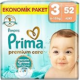 Prima Bebek Bezi Premium Care 3 Beden 52 Adet Midi Jumbo Paket