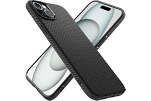 Spigen Liquid Air etui kompatybilne z iPhone 15, matowe czarne, 6.1 IN, ACS06790