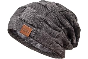 REDESS Cappello a Berretto per Uomini e Donne Cappelli Caldi Invernali in Maglia Slouchy Cappello a Cranio Spesso