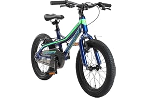 ‎BIKESTAR BIKESTAR Kinder Fahrrad Aluminium Mountainbike mit V-Bremse für Mädchen und Jungen ab 4-5 Jahre | 16 Zoll Kinderrad MTB | RISIKOFREI TESTEN