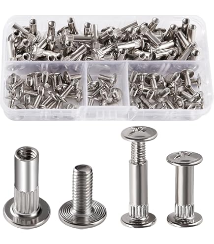 10pc M6 Furniture Connecting Screws BoltsSleeves(10x Furniture Screws,10x Sleeve Screws), M6x15 Cabinet Connector Furniture Screw Bolts, Cupboard Joining Fixing Bolt Screw For Kitchen Cabinet Carcase - View #5