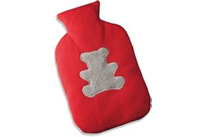 Macom, Boule No Water in Morbido Tessuto, Riscaldabile nel Microonde e Refrigerabile nel Freezer, Rosso/Grigio, Enjoy & Relax 922