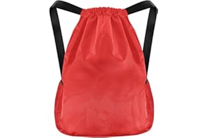 IHLOOTD Sacs de Sport à Cordon Sac a Dos Etanche Unisexes Sac Piscine avec Cordon de Serrage 49 x 37 x 18 cm Sac de Plage pour Voyage, Sports, Fitness, Yoga
