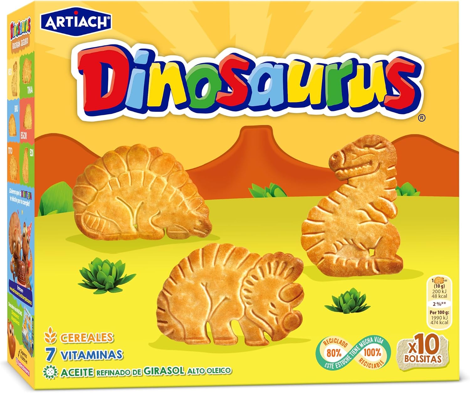 Artiach Galletas Dinosaurus Superfamiliar, 411g